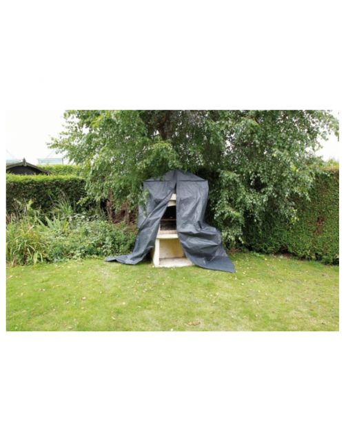 Nature Beschermhoes Voor Betonnen Barbecue - Barbecue - 253x128x80 cm Grijs