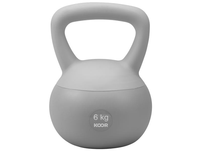 KOOR Kettlebell Paalla Soft, 6 kg Kugelhantel für das Training zu Hause