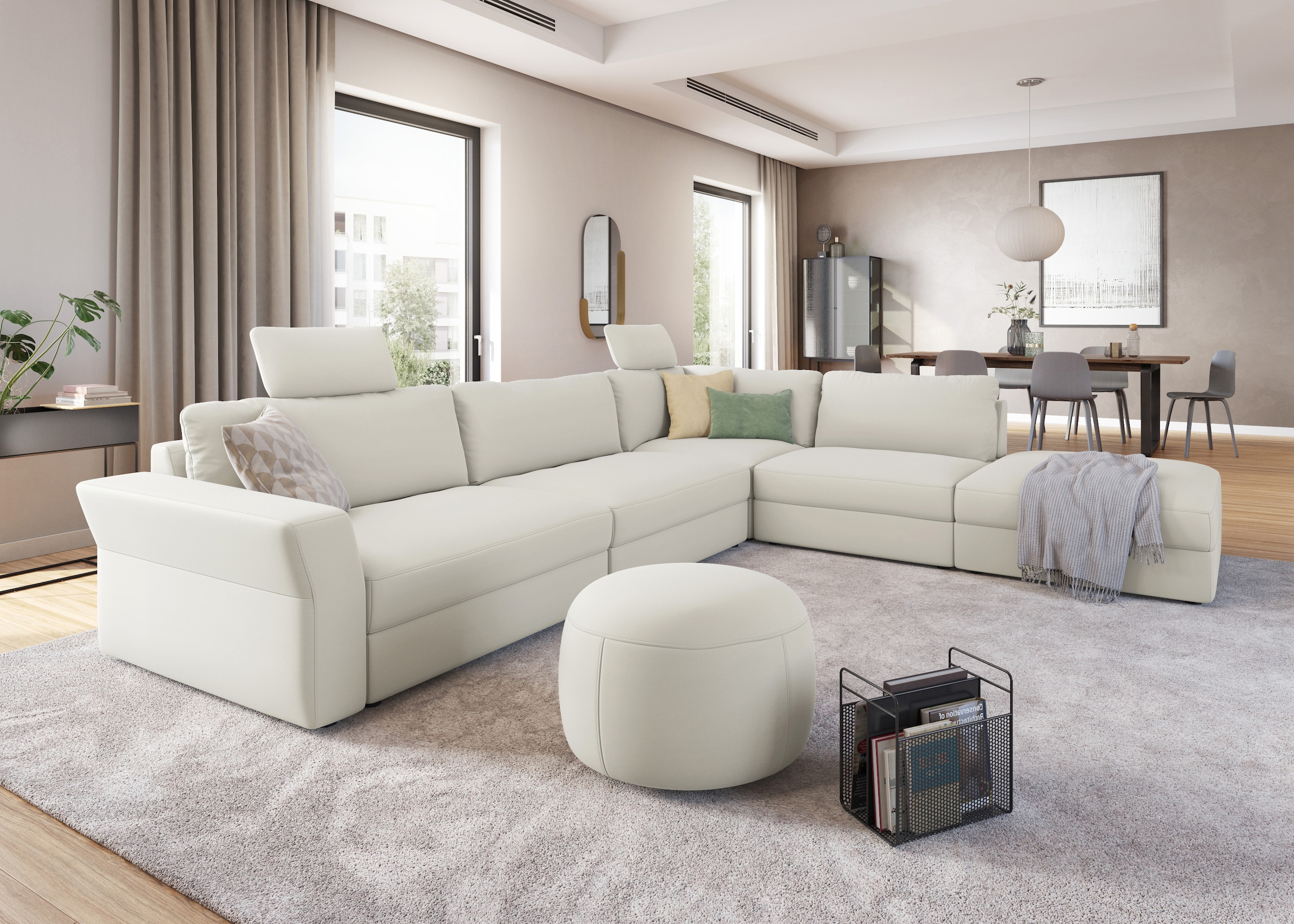 sit&more Ecksofa »Cadabra L-Form« Breite 356 cm, mit Sitztiefenverstellung