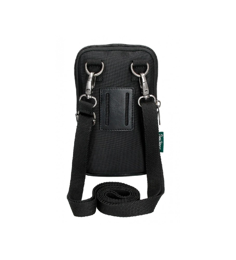 Bolsa de ombro para celular Pepe Jeans Sander preta