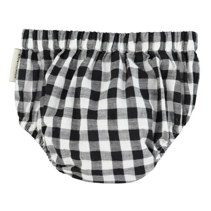 Piupiuchick Bloomer Vichy Coton Bio | Noir