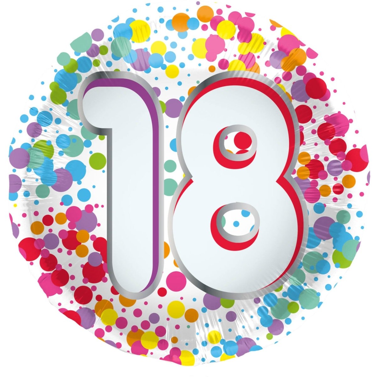 18 Jaar Helium Ballon Leeg 45cm