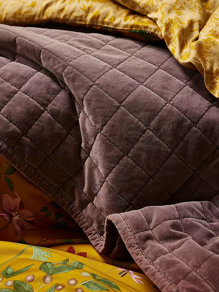 ESSENZA Satin-Bettwäsche MARIGOLD 70x90cm/140x200cm Flower Ochre gold
