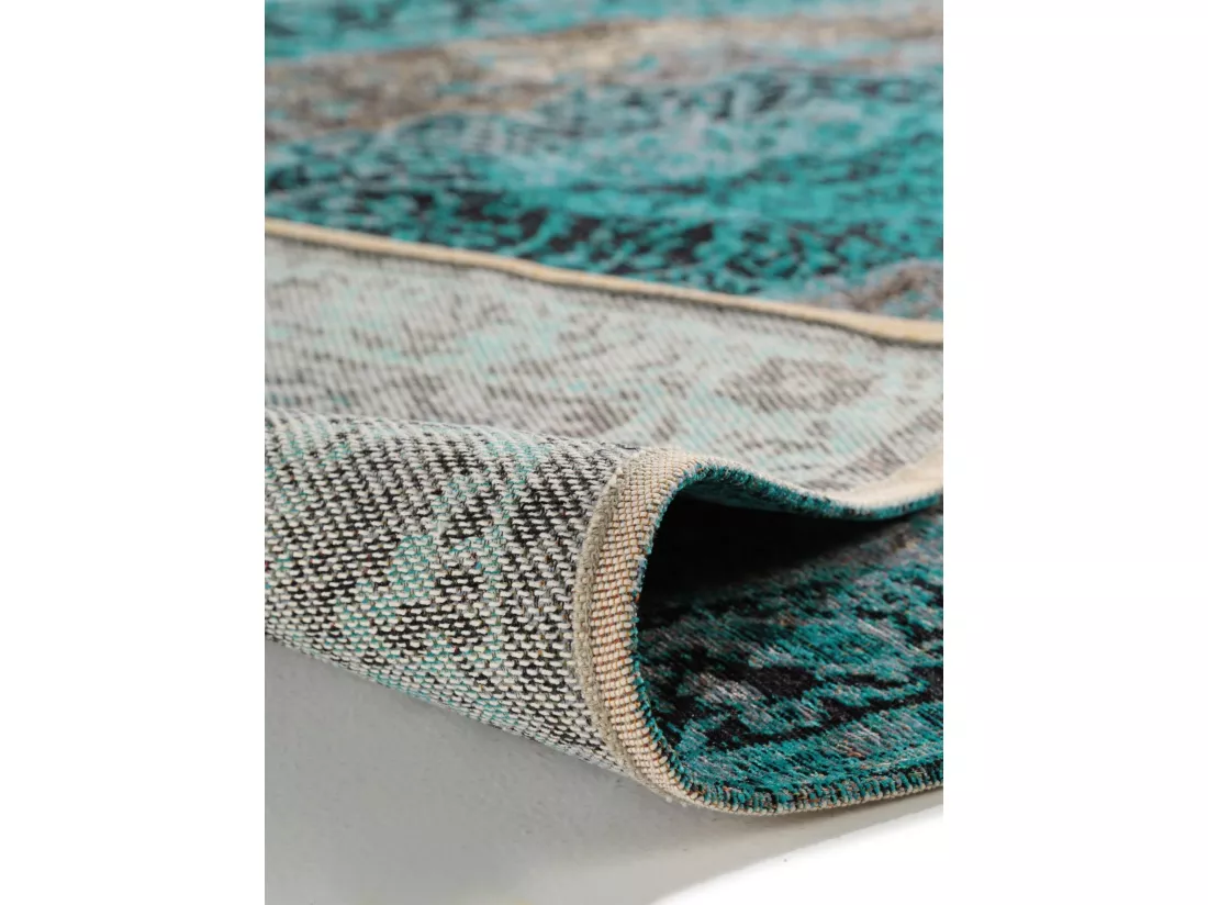 Tapis tissé à plat Tosca Turquoise 75x165 cm