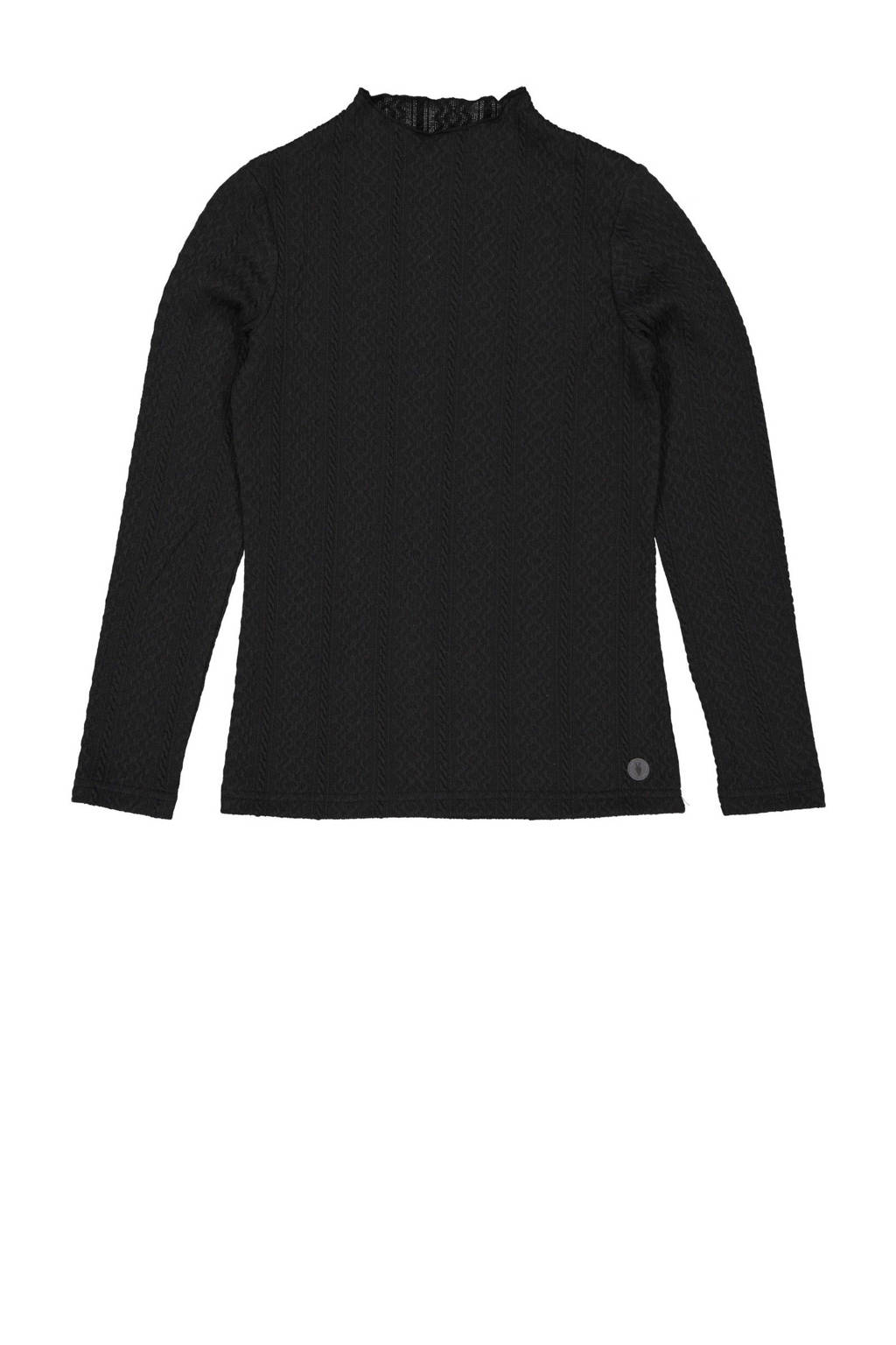 LEVV geweven longsleeve NIYA donkergrijs