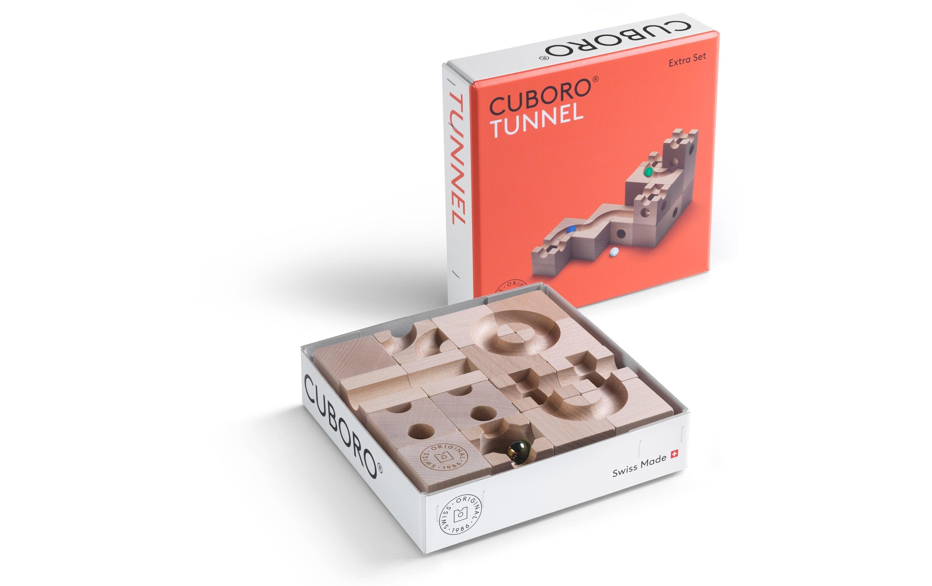 Kugelbahn Zubehör CUBORO TUNNEL<br>Extra-Set für überraschende Tunnelsysteme