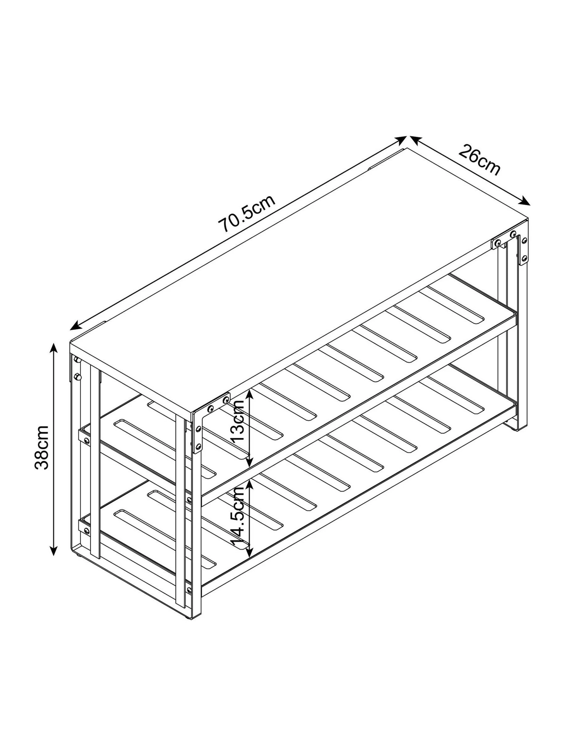 Zwarte Bronx Console schoenendoos