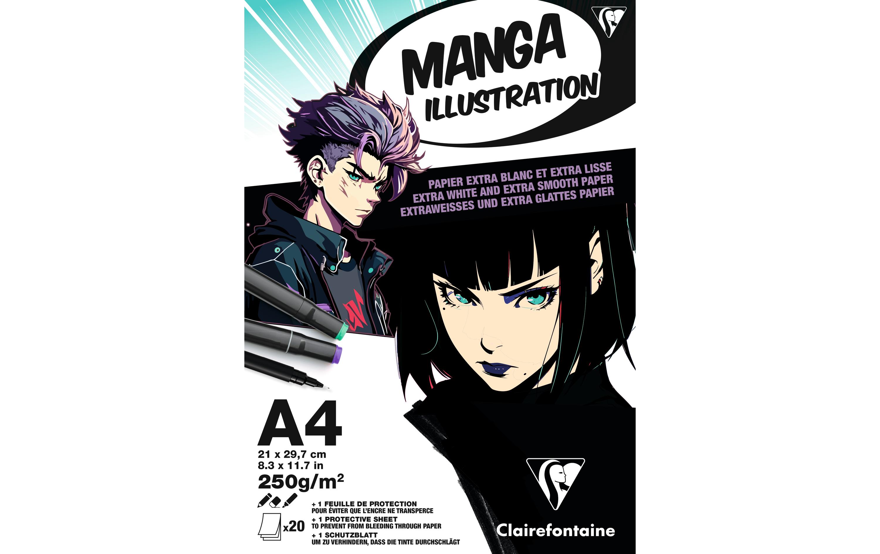 Manga Illustration Block 21 x 29.7 cm100% Zellulose-Bristolpapier