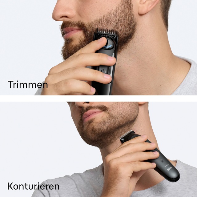 Braun Haarschneider »Barttrimmer Series 3 BT3520« ultrascharfe Klinge, 50 Min Akkulaufzeit, 40 Längeneinstellungen