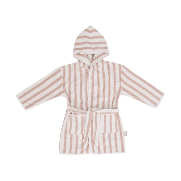 Jollein Badjas Stripe Terry Olive Green GOTS 3-4 Jaar