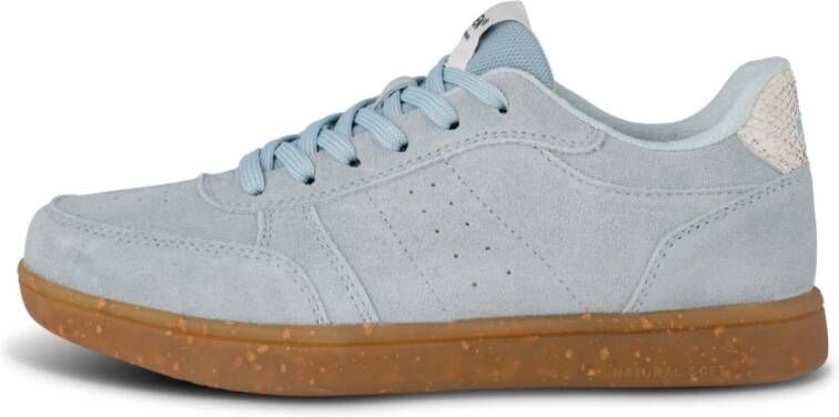 Woden Bjork suède sneakers lichtblauw