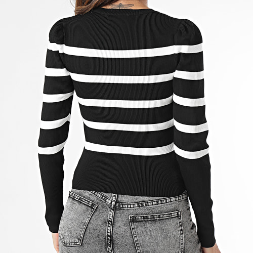 Pull Femme Sally Noir Blanc