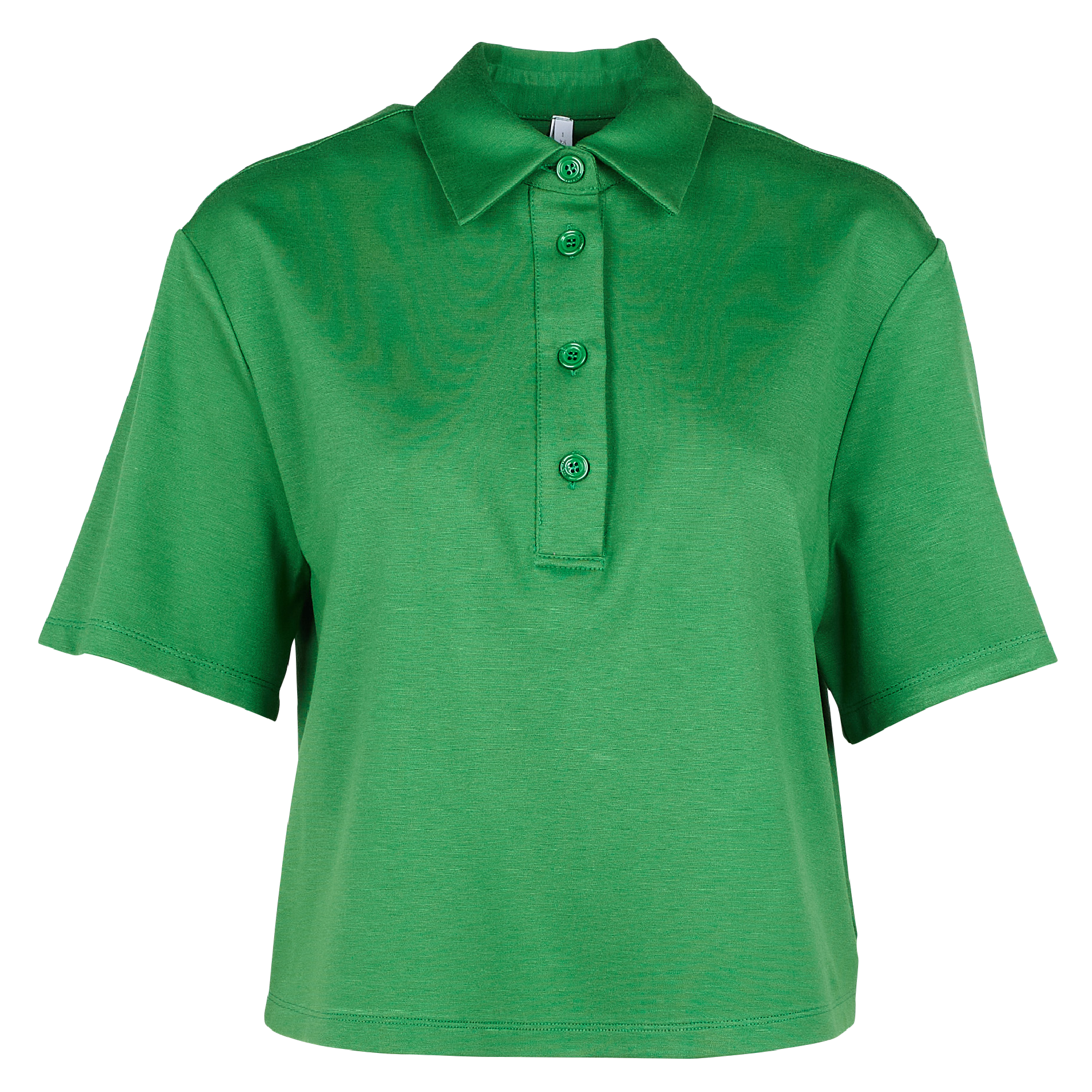 Polo en viscose mélangée | Vert