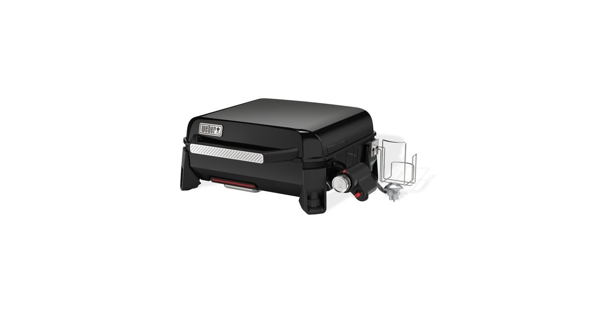 WeberSLATE GP Premium Griddle 43 cm Plancha gasbarbecue   (Zwart, Portable Griddle | anti-aanbaklaag | verstelbare poten | 260 °C en hoger)