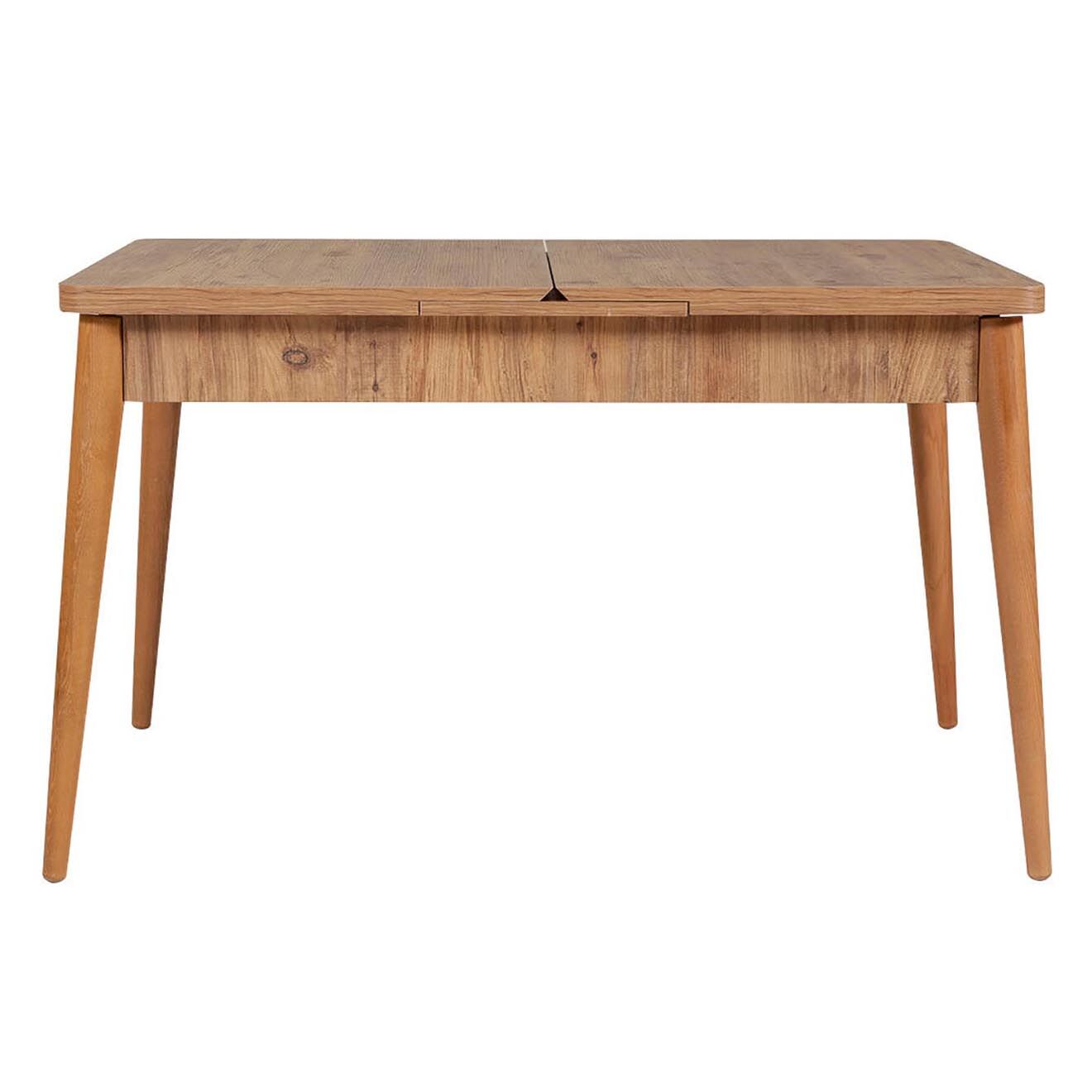 Wooden Art Ensemble Table + 2 Chaises + 2 Bancs Vina beige/gris