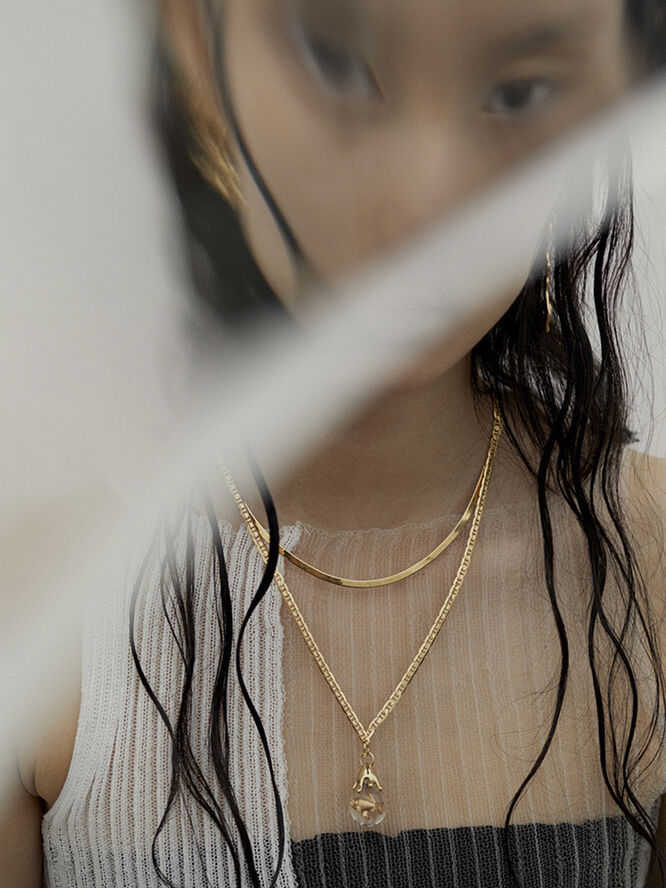 Maria Black Carlo Necklace Gold