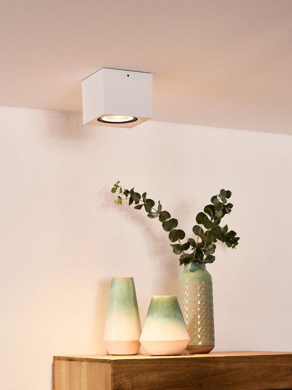 Lucide Fedler 1 spot LED dim to warm vierkant zwart