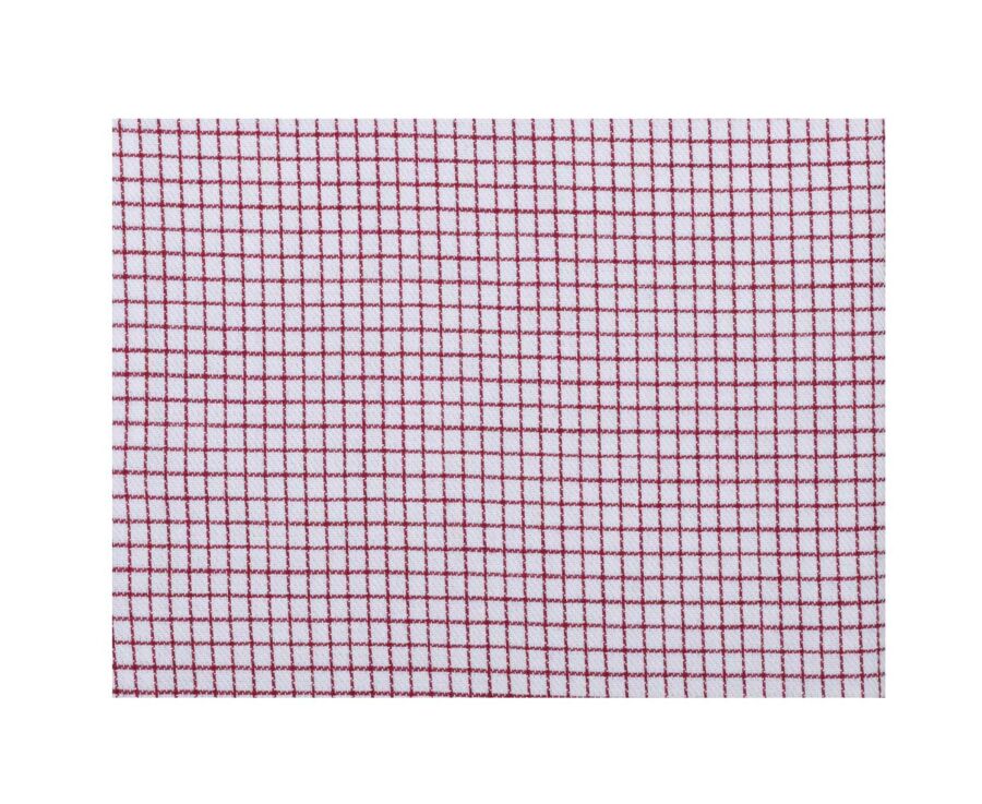 Chemise blanche à petits carreaux rouges - SALVATORE