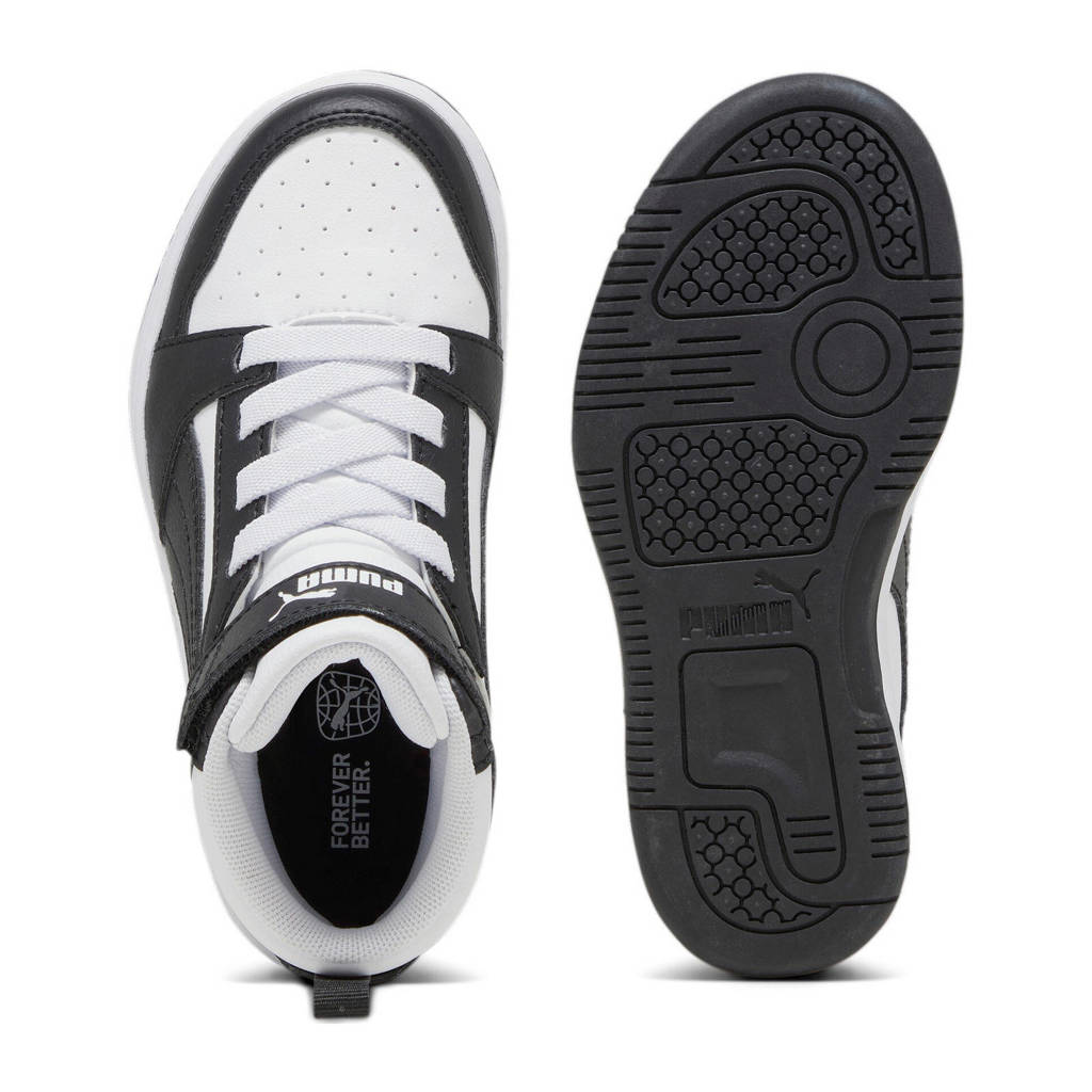 Puma Rebound v6 Mid V6 Mid sneakers wit/zwart