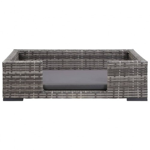 Cama cinza para cachorro