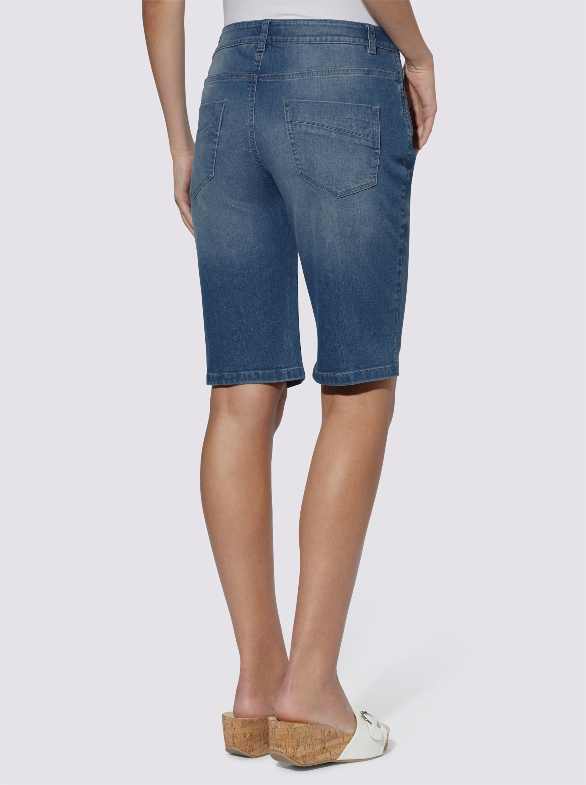 Jeans-Bermudas
