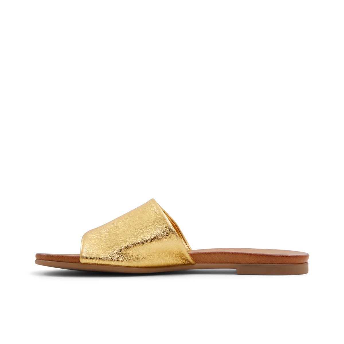 LUCA FERRI-Meralendar-Sandales à glissière - Talon plat - Champagne