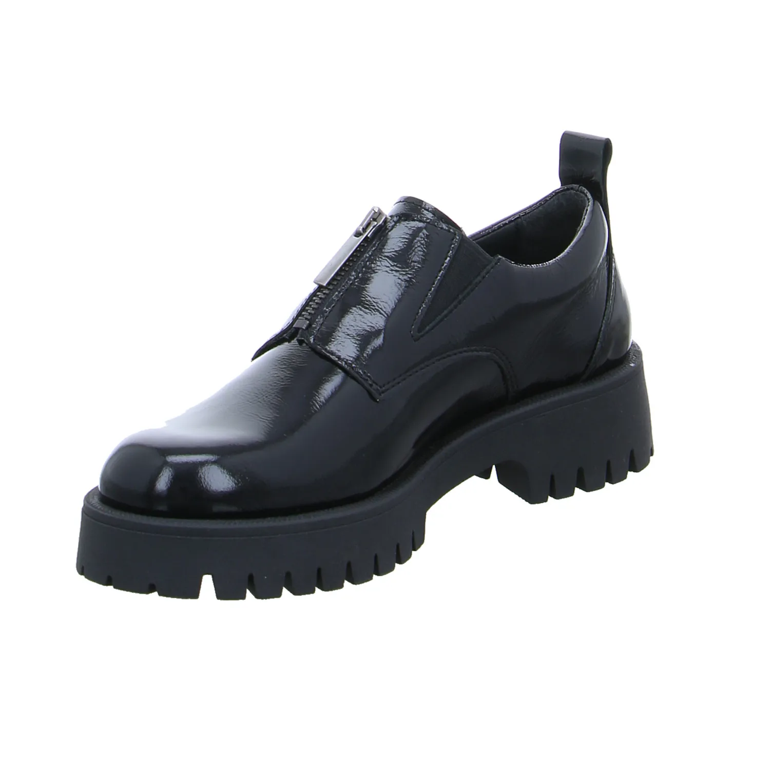 SCHUHENGEL Slipper Schwarz Leder