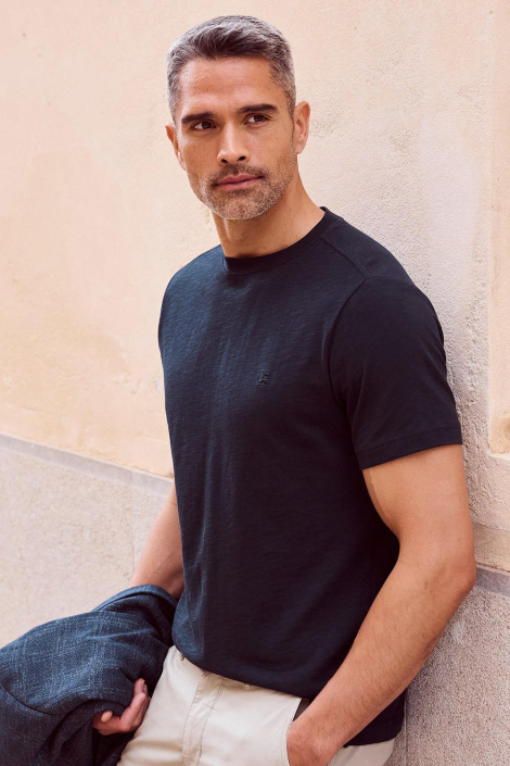 Lerros blauwe heren t-shirt