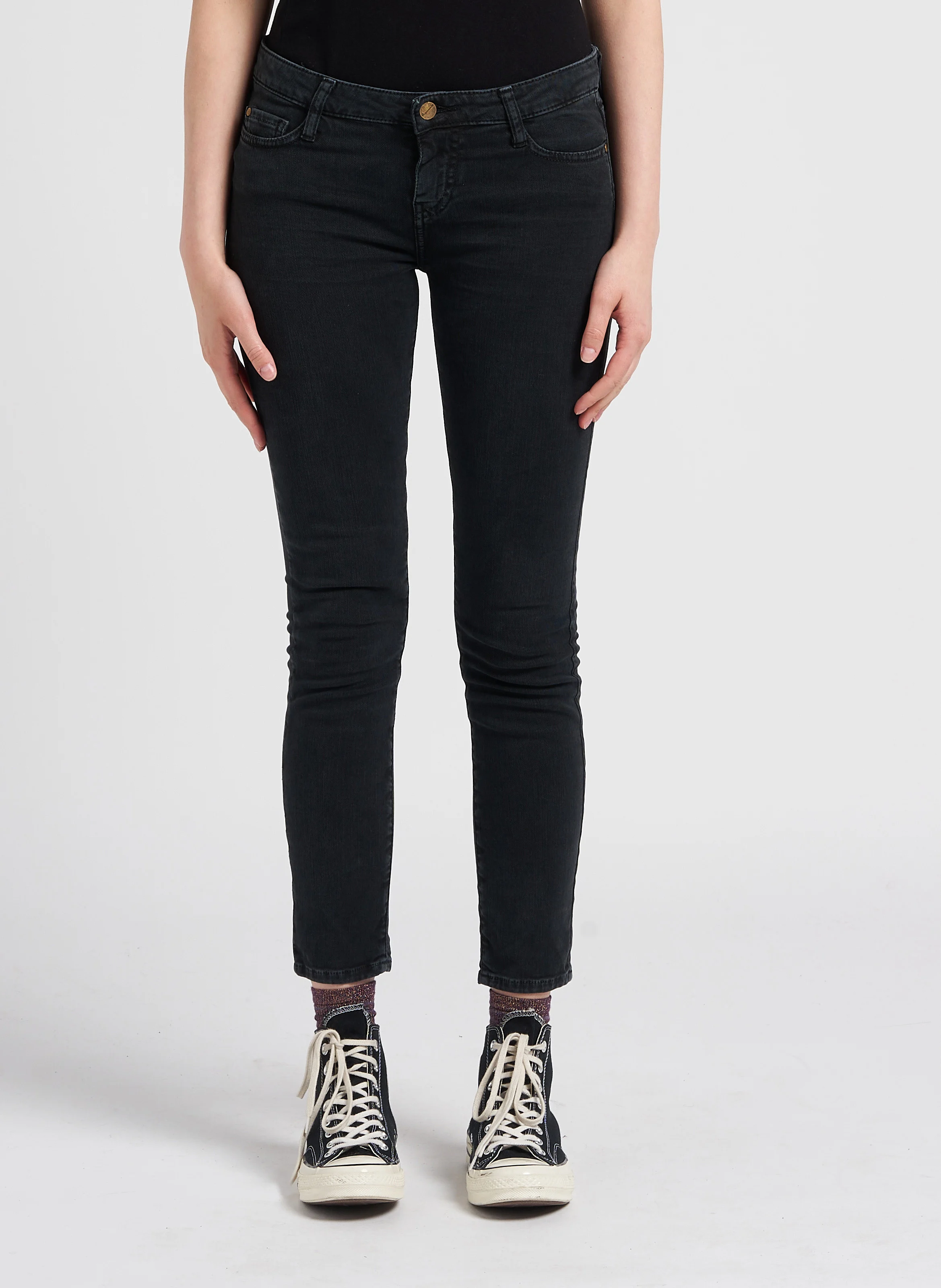SCARLETT - Jean slim taille normale | Noir