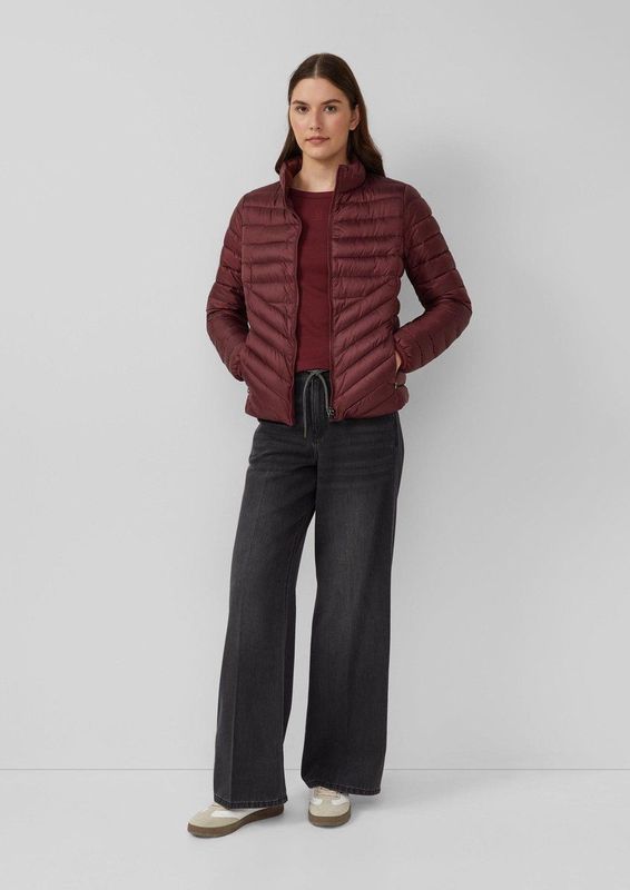 s.Oliver RED LABEL - Gewatteerd Jack - Slim Fit - Dames - Opstaande Kraag