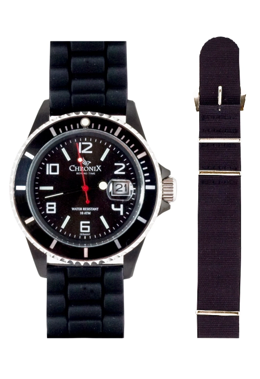 Chronix Sport Style Silikon Herrenuhr CHR-BI753K