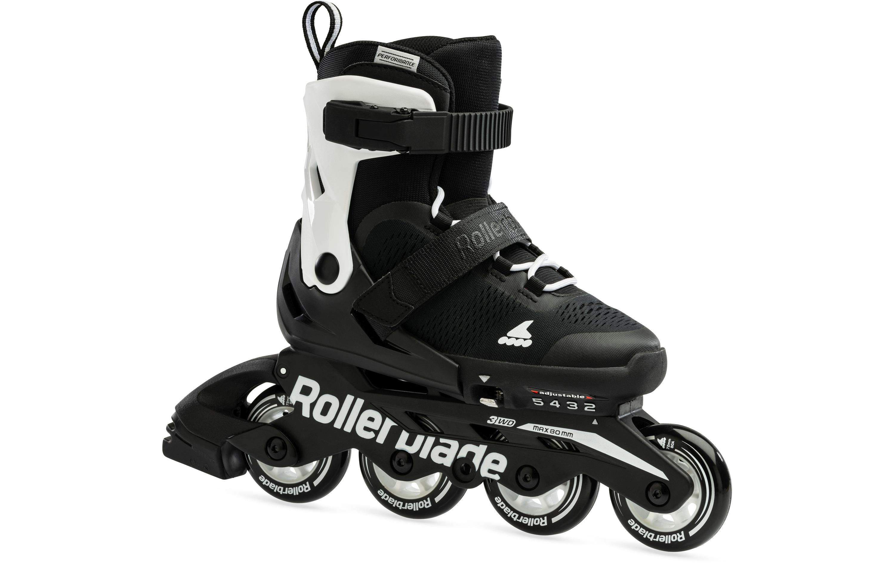 Inline-Skates Microblade 175 Black/WhiteInline-Skates für Kinder