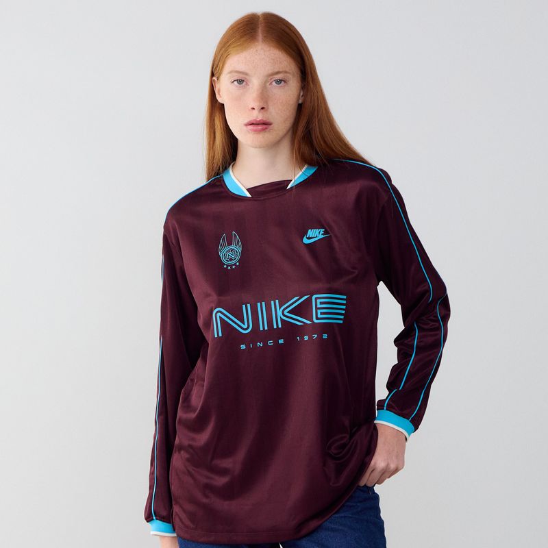 Nike - Jersey LS - Bordeauxrood - Dames