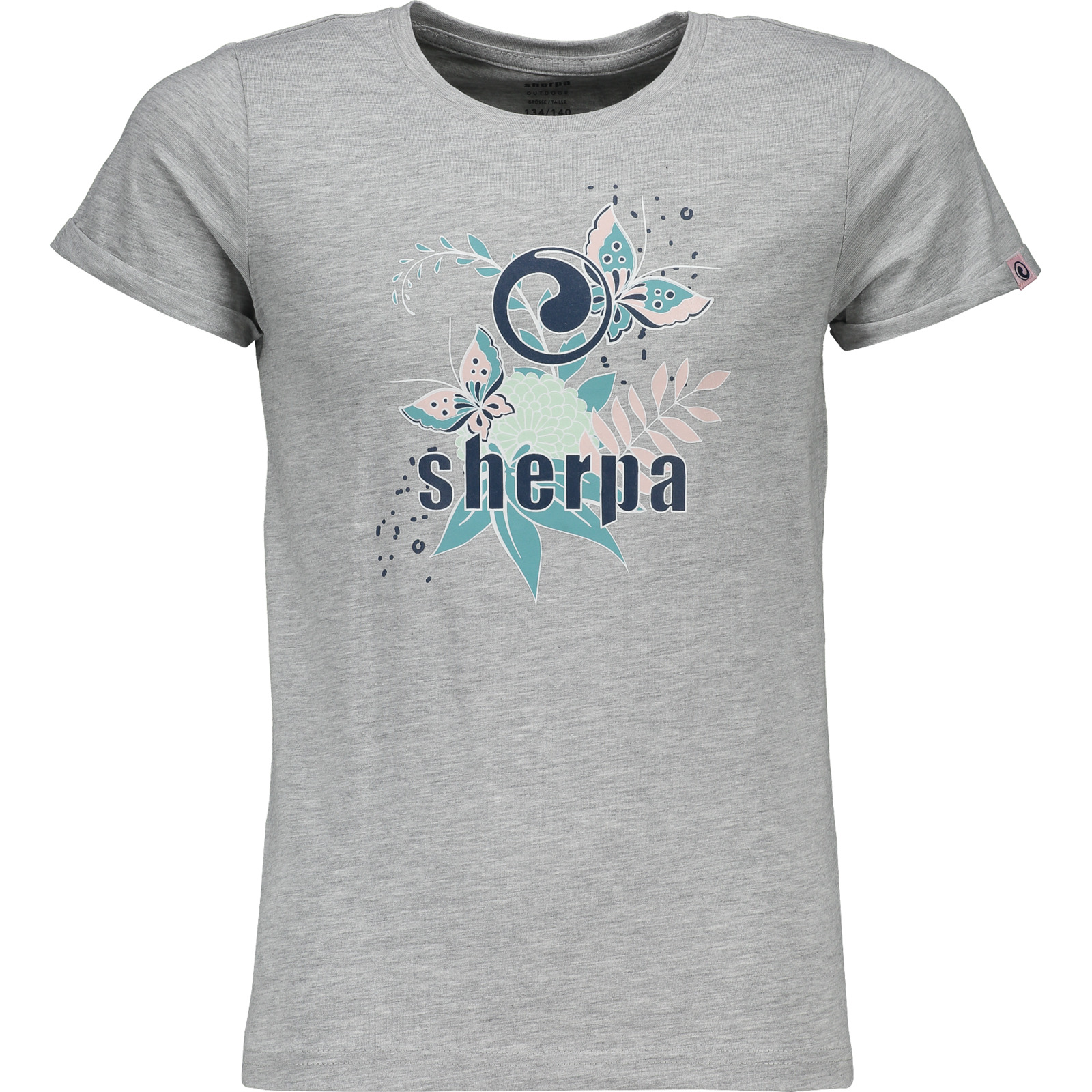 Sherpa Mädchen-T-Shirt Itahari grau