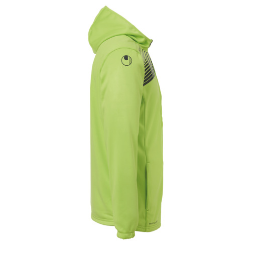 Jaqueta com capuz Liga 2.0 verde-limão/preta Uhlsport
