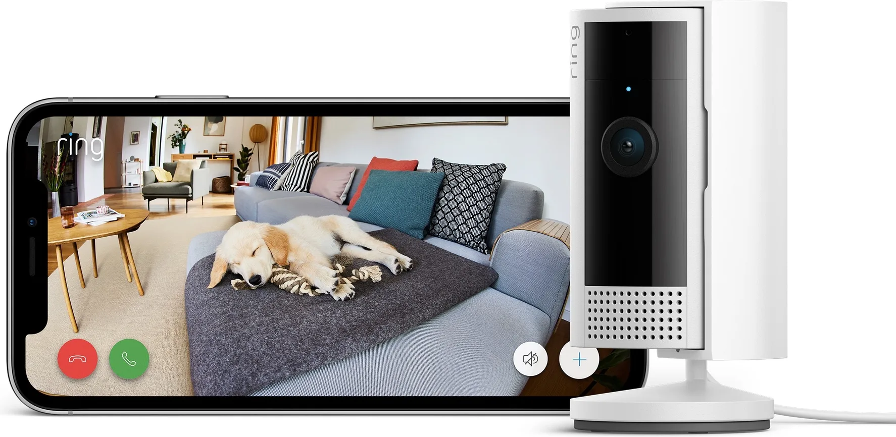 Ring Indoor Camera 2ème Gen Blanc Caméra de surveillance