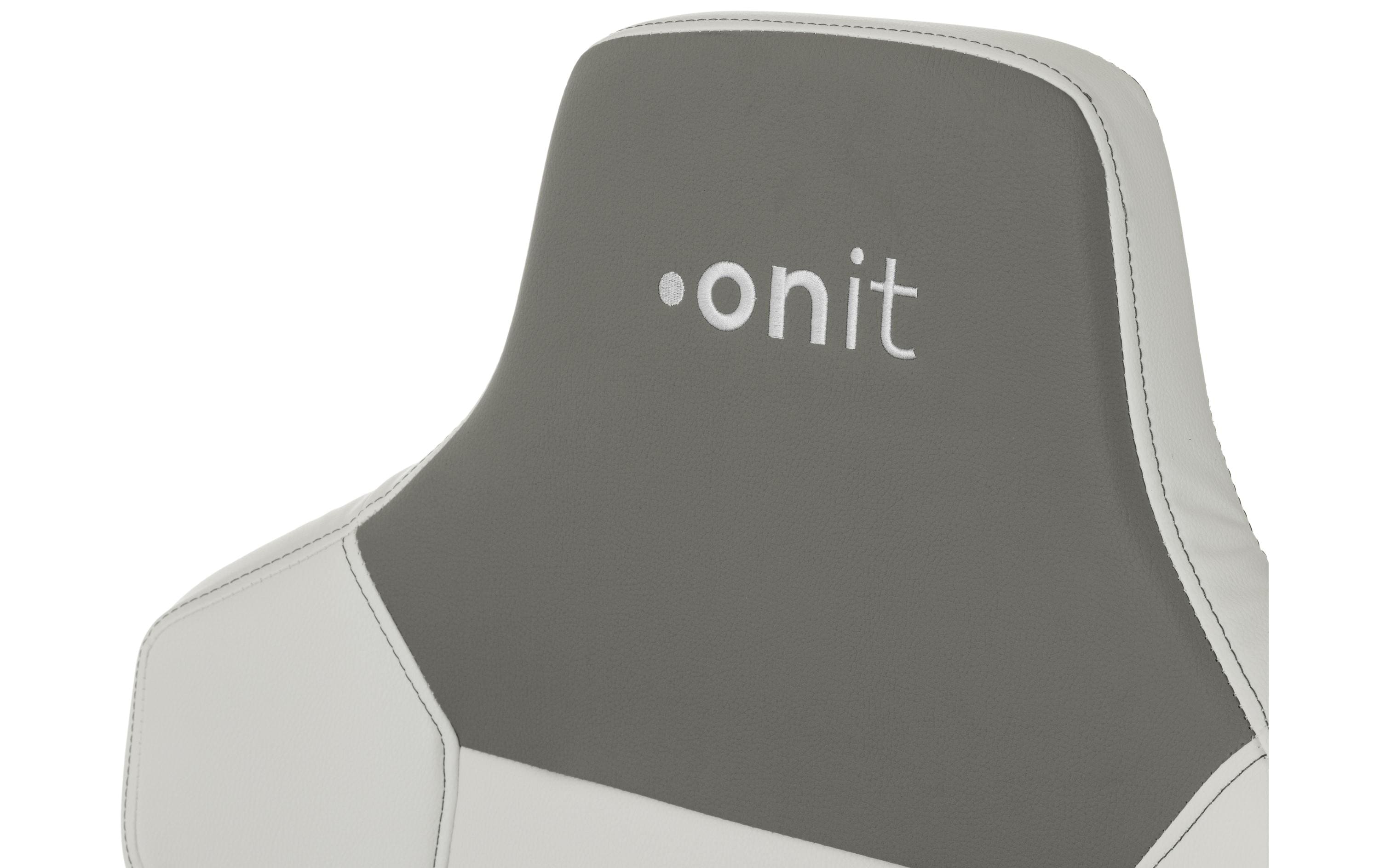 Gaming-Stuhl Weiss/Grau<br>Ergonomischer Stuhl für lange Gaming-Sessions und Arbeitstage