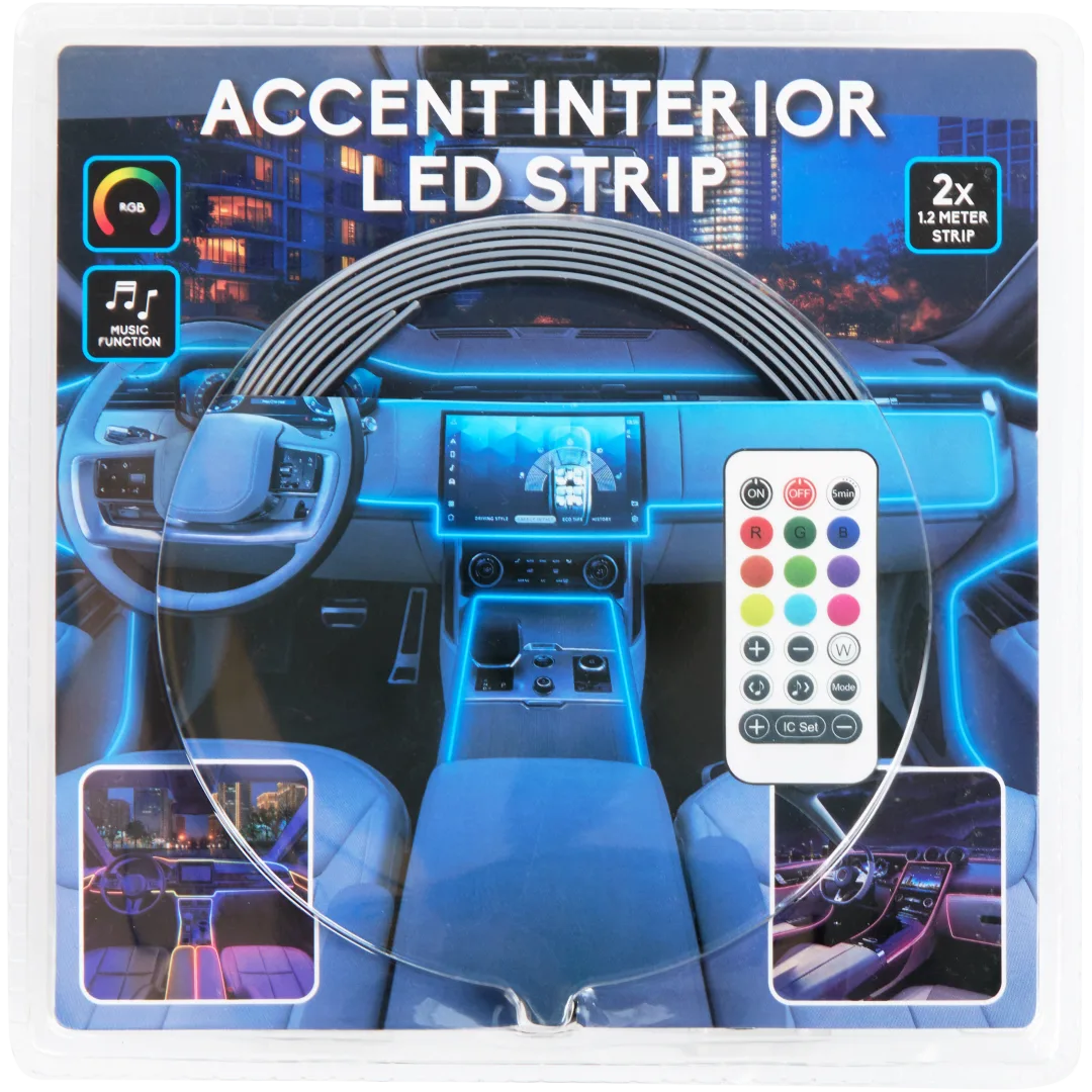 C&C auto accent ledstrip 2 x 1,2 meter