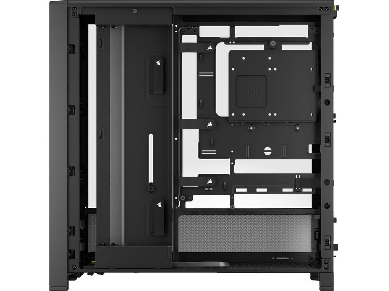 Corsair PC-Gehäuse Frame 4000D Schwarz Midi Tower-Gehäuse mit Seitenfenster