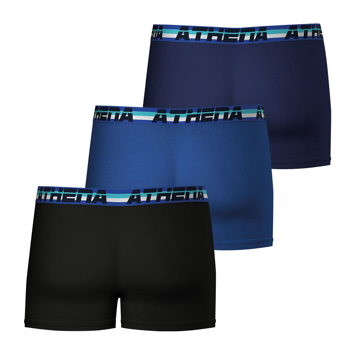 ATHENA<br>Conjunto de 3 cuecas boxer totalmente elásticas
