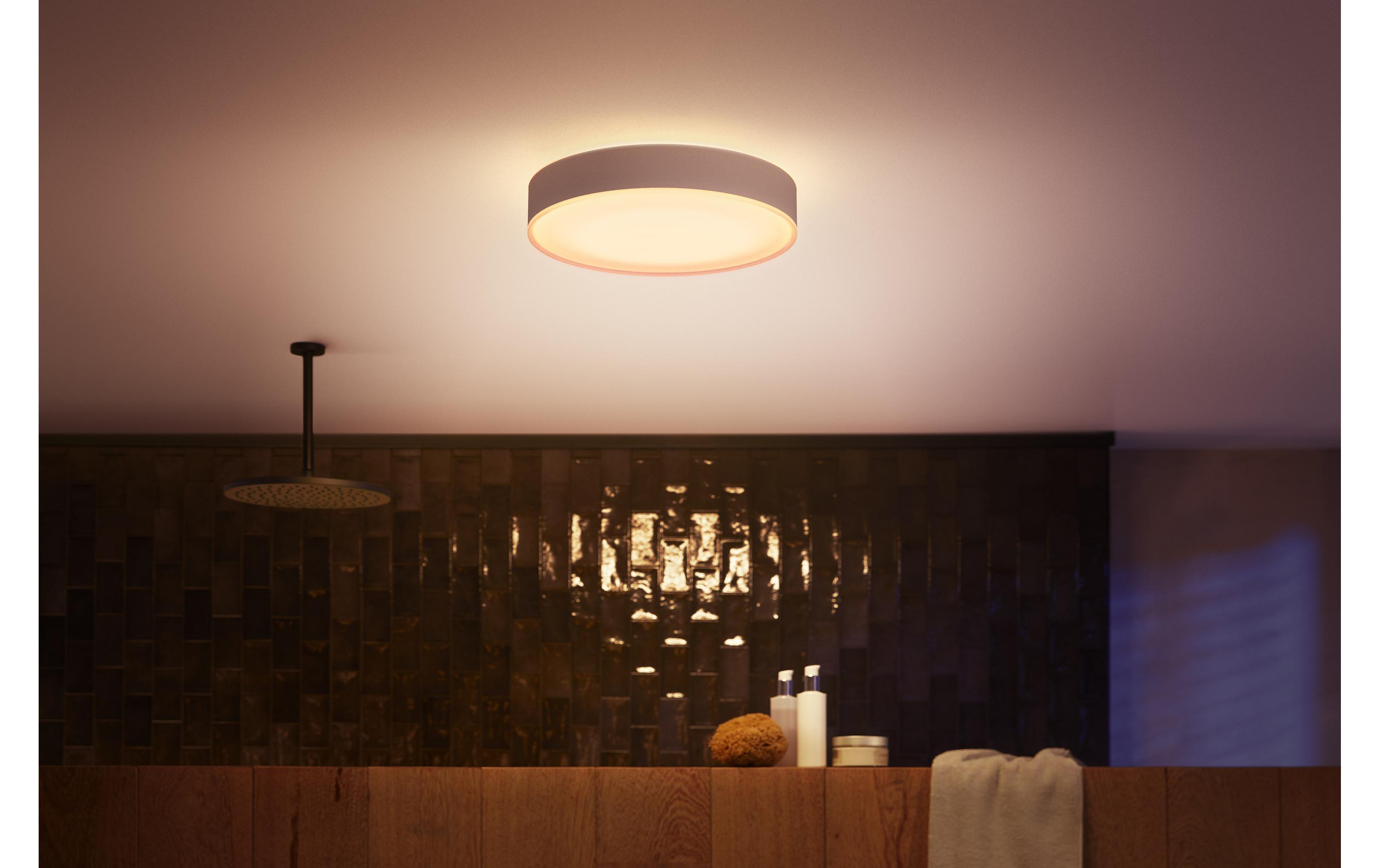 White Amb. Devere Deckenleuchte M weiss 1900 lm + Dimmer<br>Deckenleuchte für Badezimmer