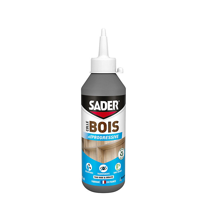 Colle Bois Sader Prise Progressive Transparente 500 ml