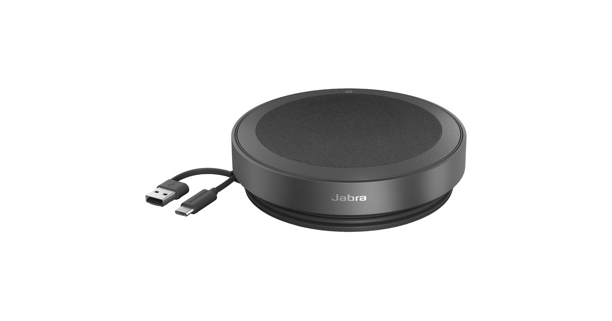 JabraSpeak2 75  speakerphone  (Zwart, MS Teams, USB-C, USB-A, Bluetooth)