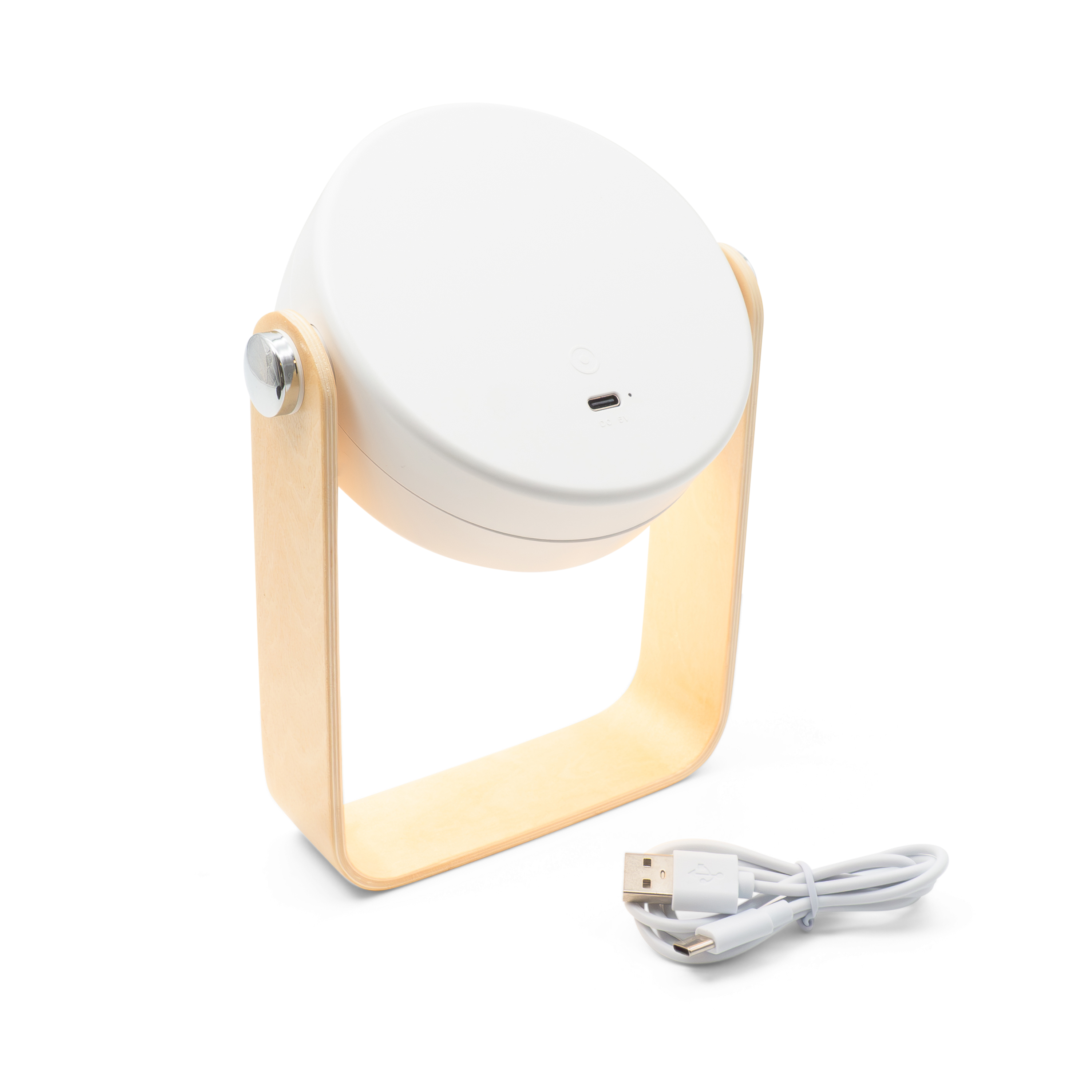Ausziehbare LED Leselampe Laterne mit Touch-Funktion & Li-Ion Akku (1200mAh) - Weiss