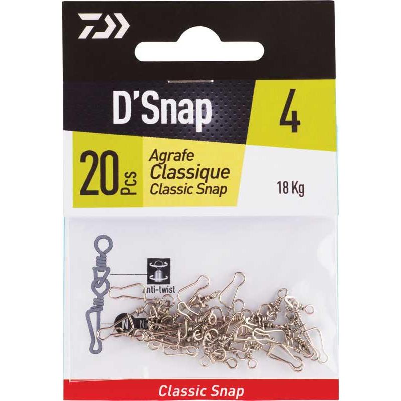 Emerillon Agrafe Daiwa Classique - Par 20