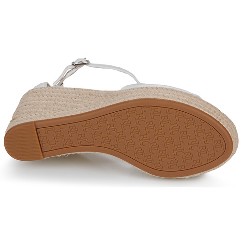 Lauren Ralph Lauren - HAANA-ESPADRILLES-WEDGE Blanco
