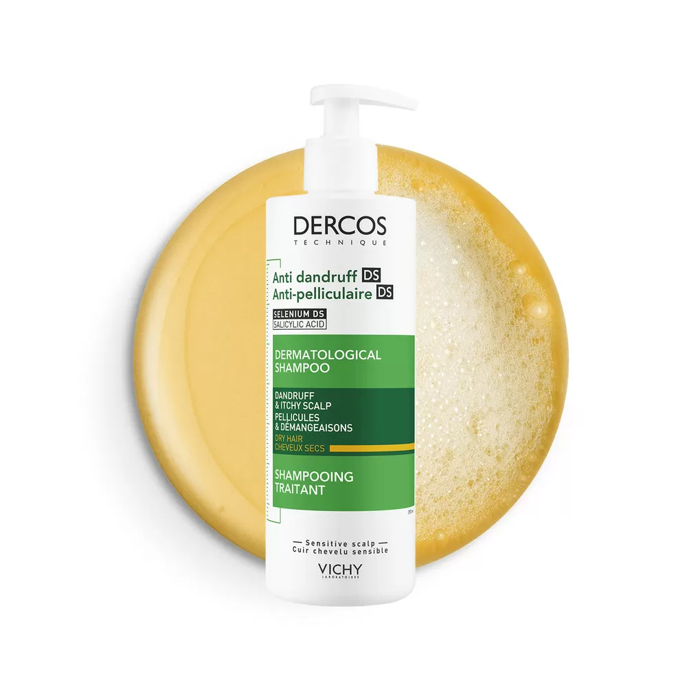 Vichy Dercos Technique Anti-Dandruff Shampoo Dry Hair - 390 ml.