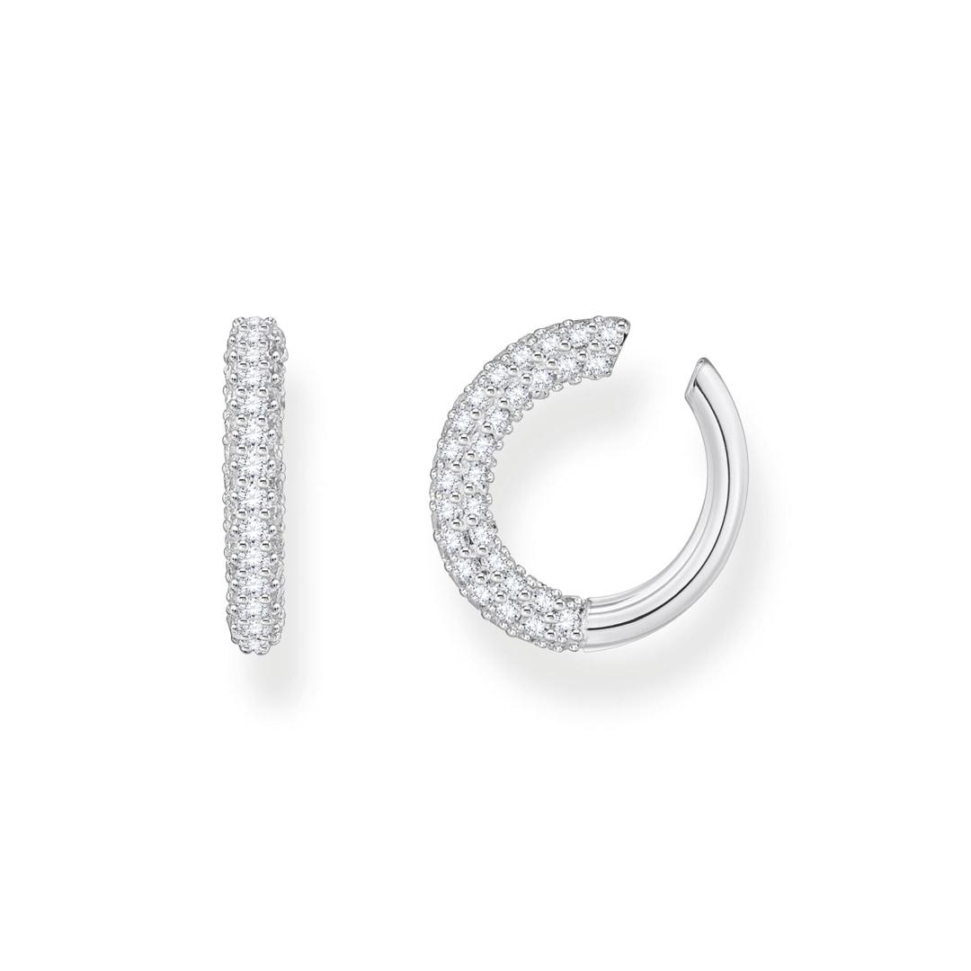 Thomas Sabo Sparkling White Earcuff mit weissem Zirkonia-Pavé Silber