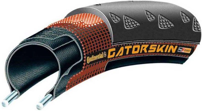 Continental - Gatorskin - Buitenband - Zwart - Draadband - 700x23/25