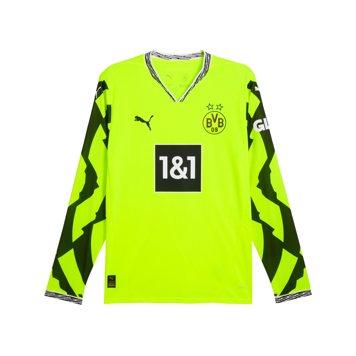 PUMA Borussia Dortmund Anniversary Shirt 2024-2025 Lange Mouwen Geel Zwart
